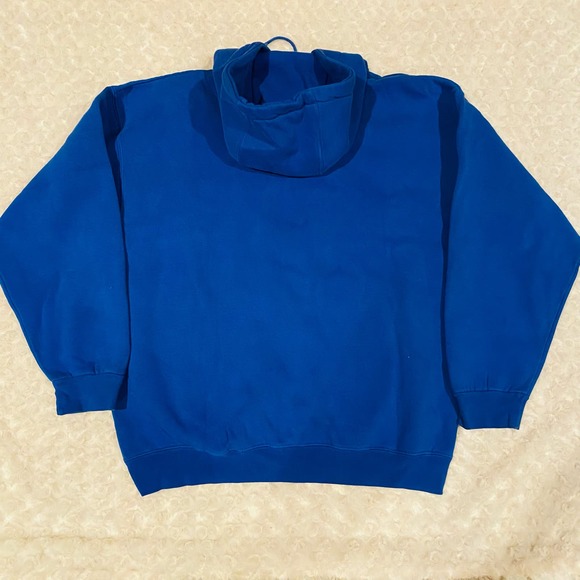 The Rock Athletic Royal Blue Basketball Thick Fleece Hoodie Sweatshirt Sz Medium - Picture 5 of 6
